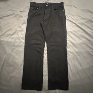 Polo Ralph Lauren 650 Jeans Mens 33x30 Straight Black Denim Pants Low Rise RL